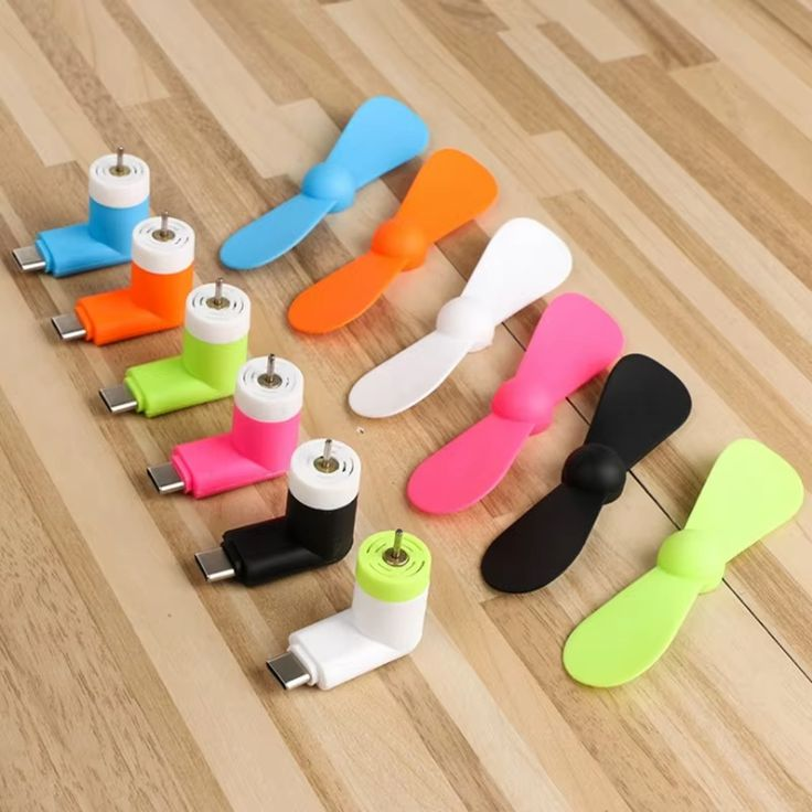 Mini Portable USB OTG Mobile Fan, Plug & Play Cooling Fan for Android Phones, Power Bank & Laptop (Flexible Blade)