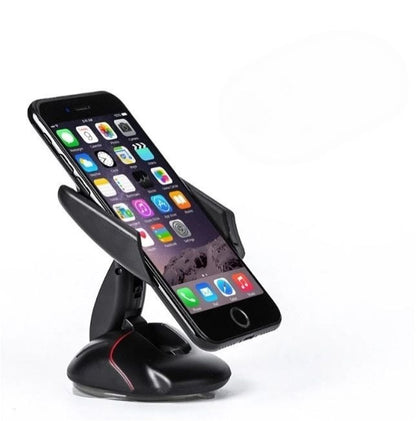 360° Rotatable Car Mobile Holder for Dashboard, Universal Phone Mount Stand for Car, Strong Suction Grip (Black)