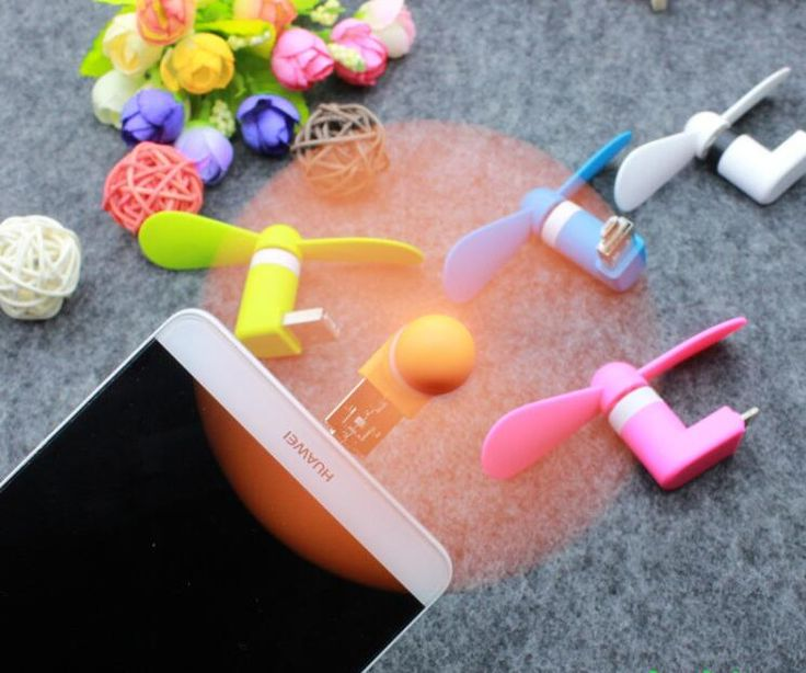Mini Portable USB OTG Mobile Fan, Plug & Play Cooling Fan for Android Phones, Power Bank & Laptop (Flexible Blade)