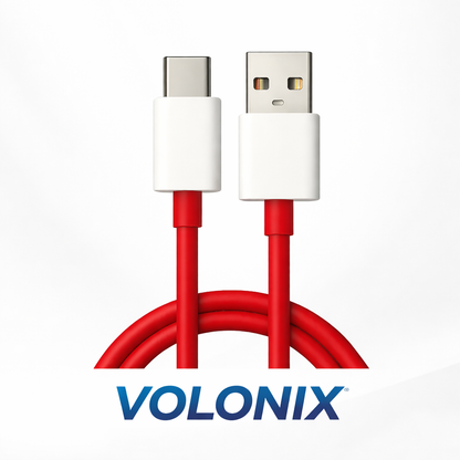 VOLONIX USB Type C Cable 1 m 567 (Compatible with mobile and tablets, white)